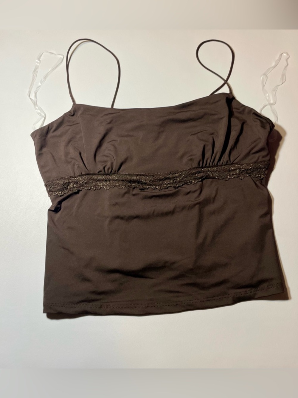 Wild Fable Brown Lace-Trim Cami Top NWT Summer Spring Casual  Ladies Size Medium
